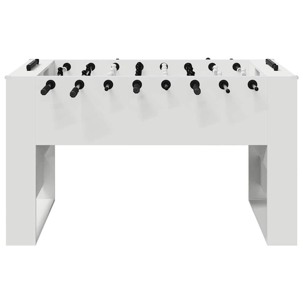 vidaXL Foosball Table White 146.5 x 74 x 85 cm Engineered Wood
