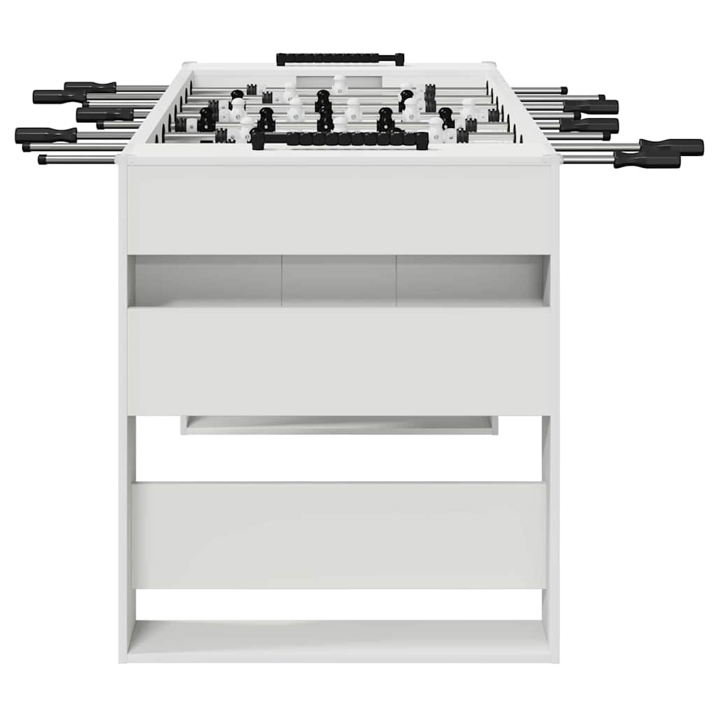 vidaXL Foosball Table White 146.5 x 74 x 85 cm Engineered Wood