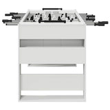 vidaXL Foosball Table White 146.5 x 74 x 85 cm Engineered Wood