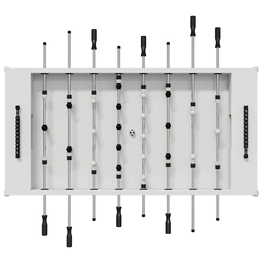 vidaXL Foosball Table White 146.5 x 74 x 85 cm Engineered Wood