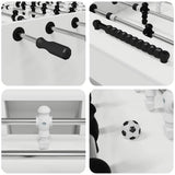 vidaXL Foosball Table White 146.5 x 74 x 85 cm Engineered Wood