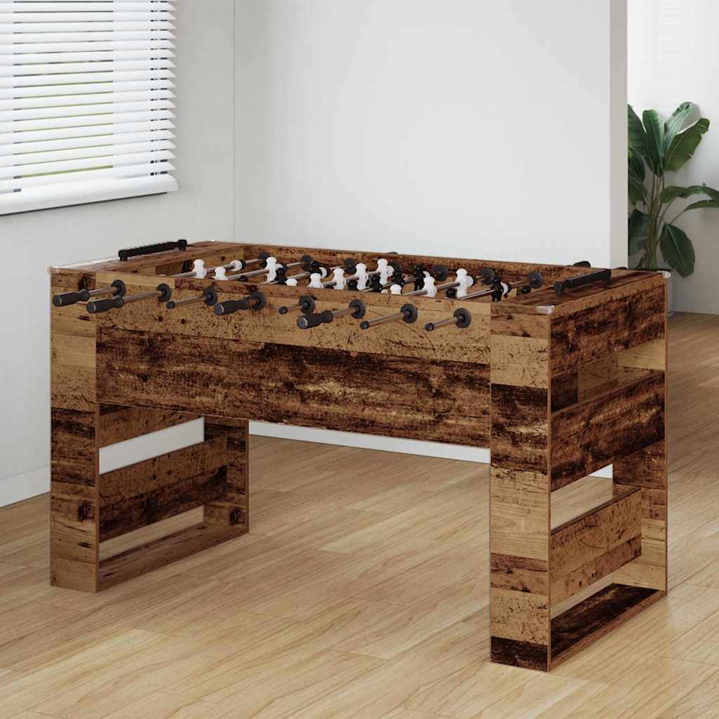 vidaXL Foosball Table White 146.5 x 74 x 85 cm Engineered Wood