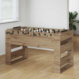 vidaXL Foosball Table White 146.5 x 74 x 85 cm Engineered Wood
