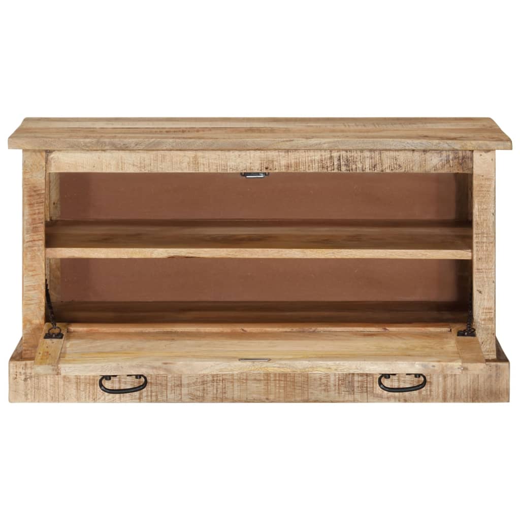 vidaXL Shoe Storage Bench Solid Reclaimed Wood