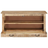 vidaXL Shoe Storage Bench Solid Reclaimed Wood