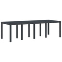 vidaXL Tuin Tafel Antraciet 250 x 100 x 73 cm poly rattan