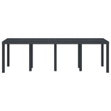 vidaXL Tuin Tafel Antraciet 250 x 100 x 73 cm poly rattan