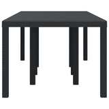 vidaXL Tuin Tafel Antraciet 250 x 100 x 73 cm poly rattan