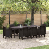 vidaXL Tuin Tafel Antraciet 250 x 100 x 73 cm poly rattan