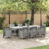 vidaXL Tuin Tafel Antraciet 250 x 100 x 73 cm poly rattan