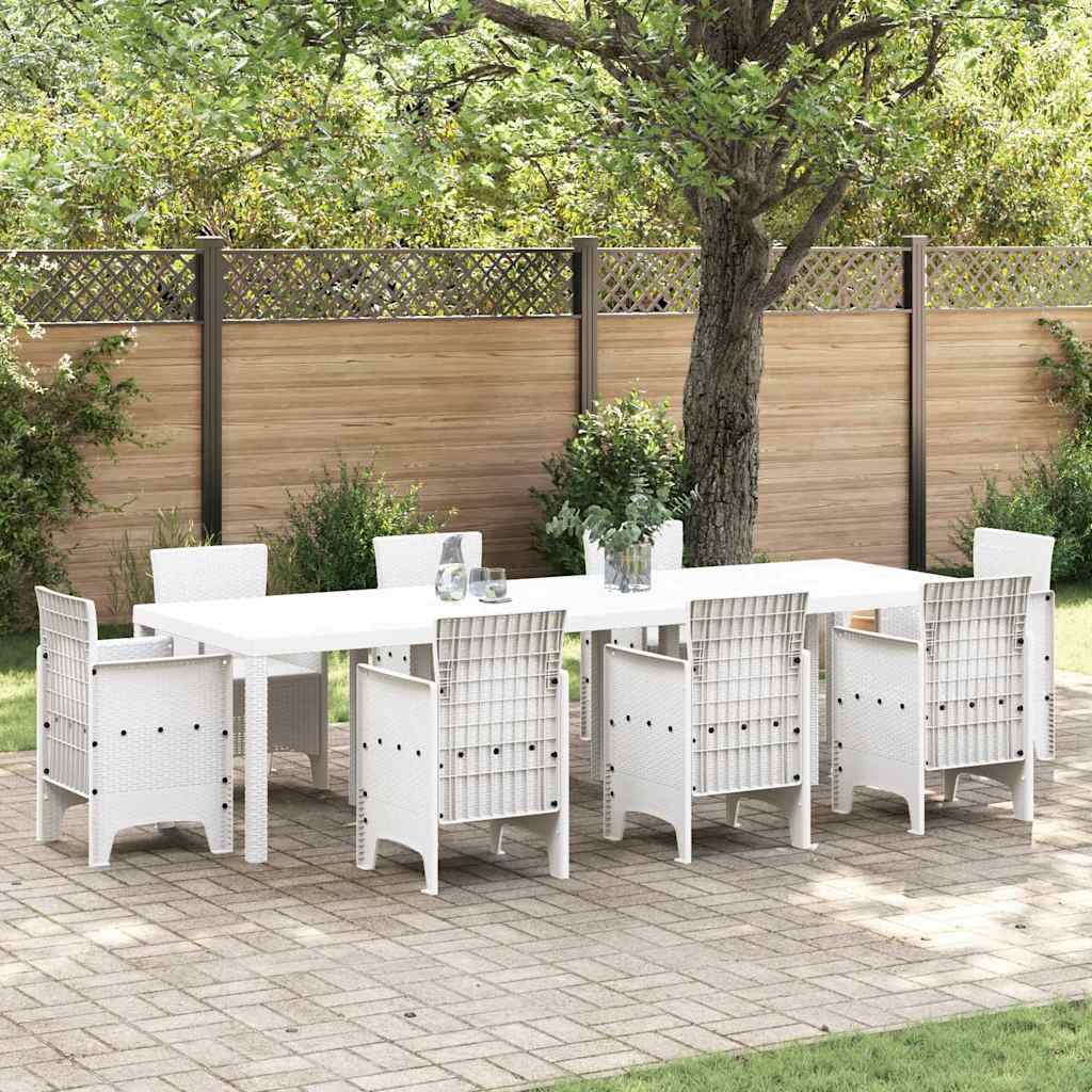 vidaXL Tuin Tafel Antraciet 250 x 100 x 73 cm poly rattan