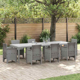 vidaXL Tuin Tafel Antraciet 250 x 100 x 73 cm poly rattan