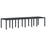 vidaXL Tuin Tafel Antraciet 250 x 100 x 73 cm poly rattan