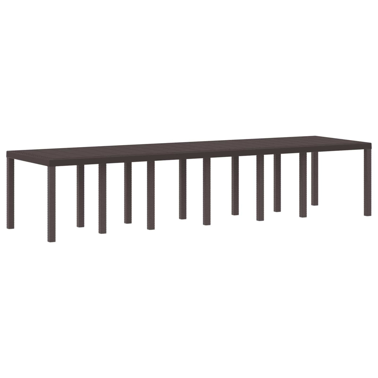 vidaXL Tuin Tafel Antraciet 250 x 100 x 73 cm poly rattan