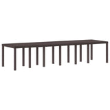 vidaXL Tuin Tafel Antraciet 250 x 100 x 73 cm poly rattan