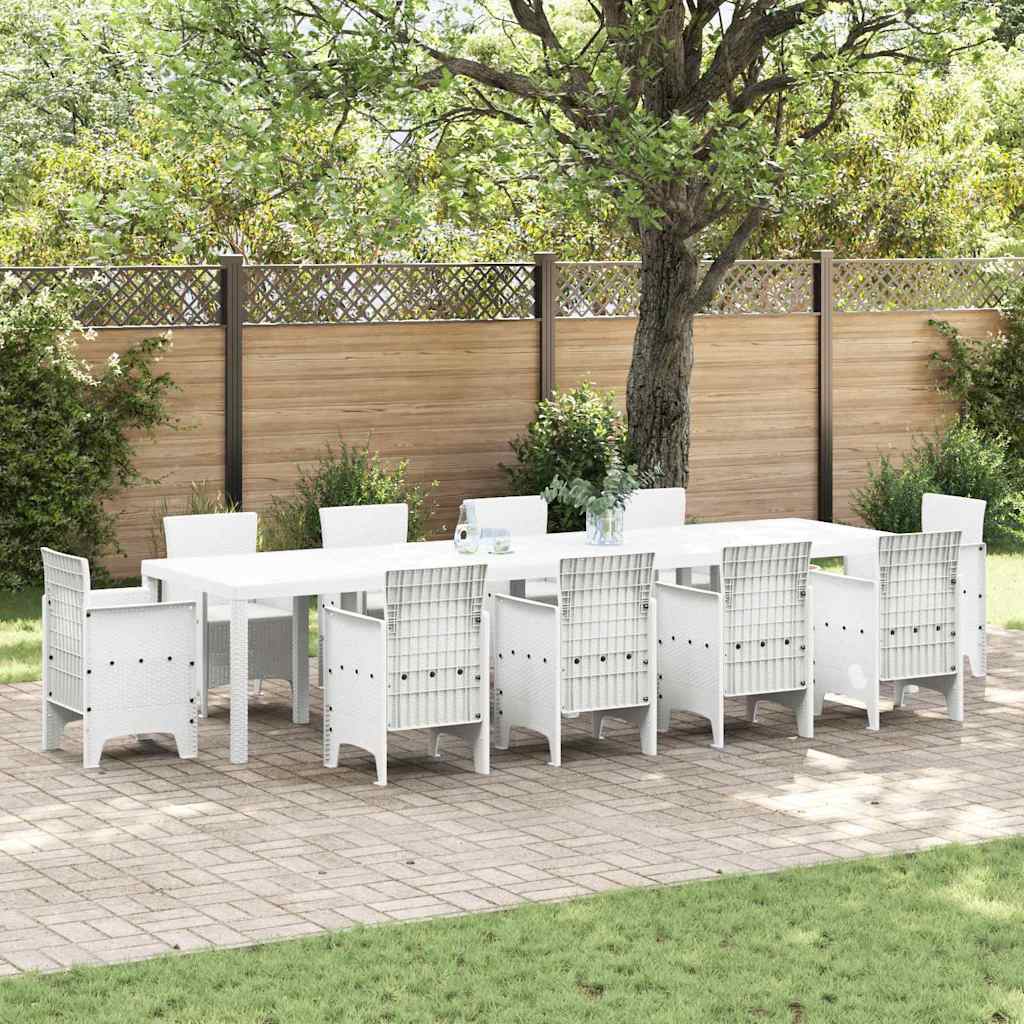 vidaXL Tuin Tafel Antraciet 250 x 100 x 73 cm poly rattan