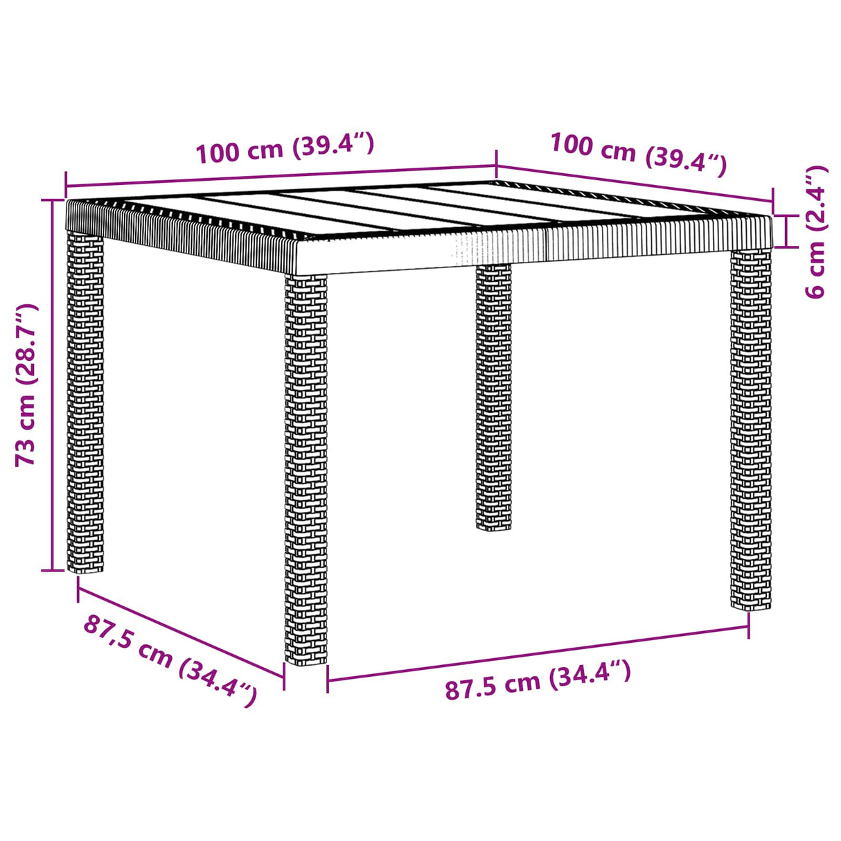 vidaXL Tuin Eettafel Set 5 pcs Antraciet Polypropyleen