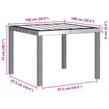 vidaXL Tuin Eettafel Set 5 pcs Antraciet Polypropyleen
