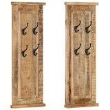 vidaXL Coat Racks 2 pcs 38x100 cm solid reclaimed wood