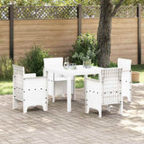 vidaXL Tuin Eettafel Set 5 pcs Antraciet Polypropyleen