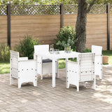 vidaXL Tuin Eettafel Set 5 pcs Antraciet Polypropyleen