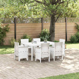 vidaXL Tuin Eettafel Set 7 pcs Antraciet Polt riet