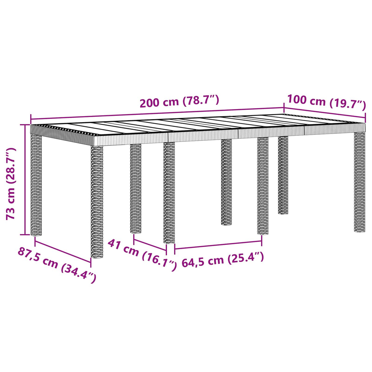 vidaXL Tuin Eettafel Set 9 pcs Antraciet Polypropyleen