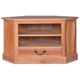 vidaXL Tv-hoekmeubel 80x40x49 cm massief mahoniehout lichtzwart