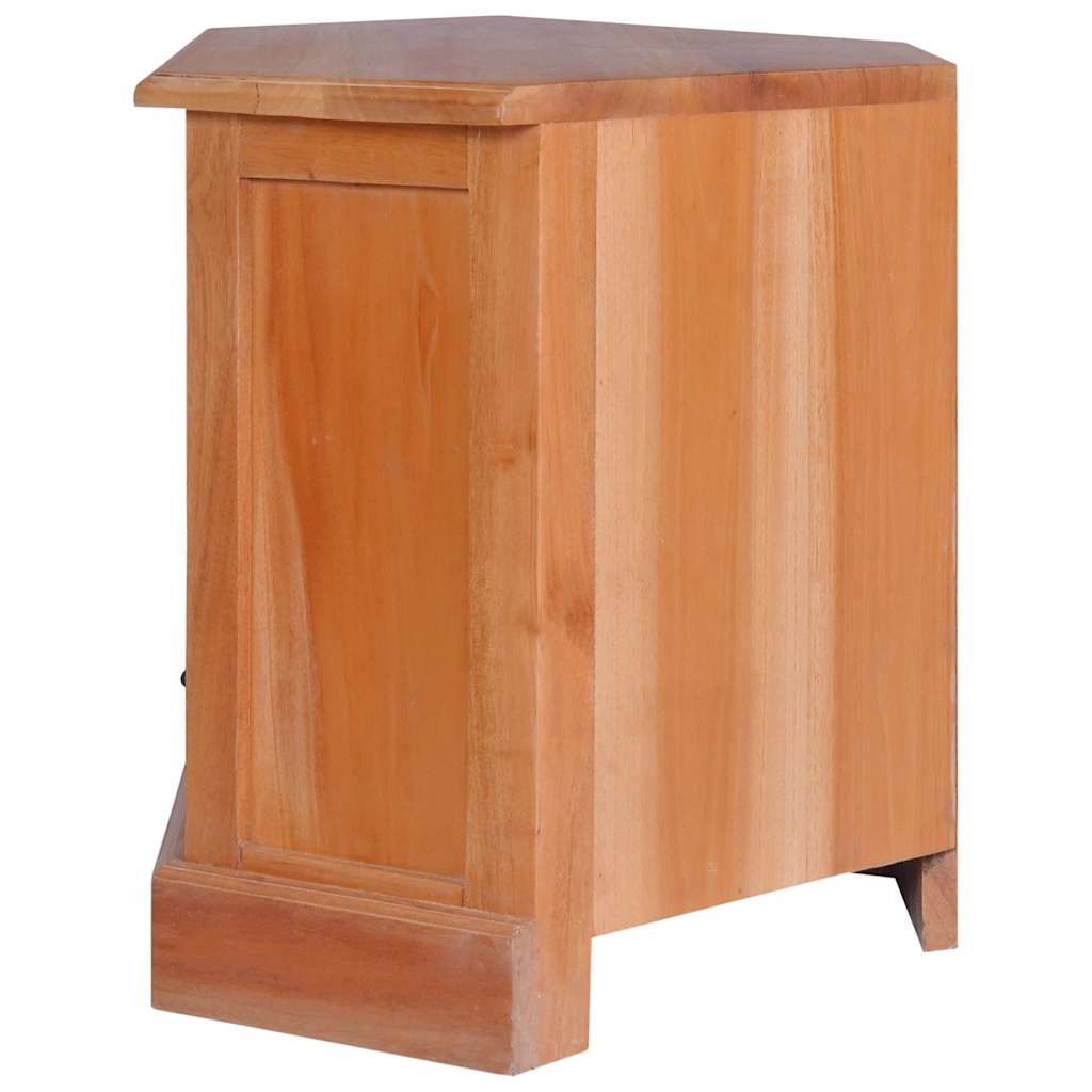 vidaXL Tv-hoekmeubel 80x40x49 cm massief mahoniehout lichtzwart