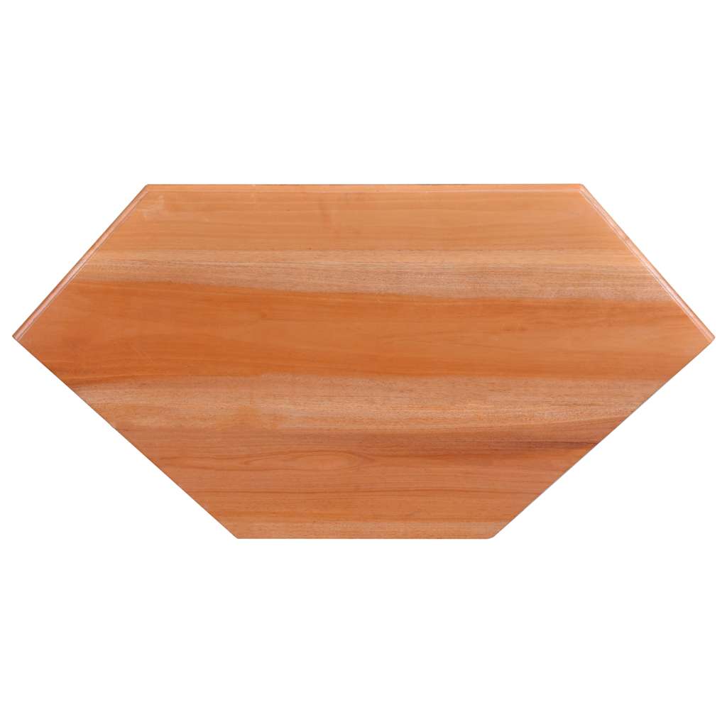 vidaXL Tv-hoekmeubel 80x40x49 cm massief mahoniehout lichtzwart