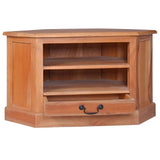 vidaXL Tv-hoekmeubel 80x40x49 cm massief mahoniehout lichtzwart
