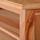 vidaXL Tv-hoekmeubel 80x40x49 cm massief mahoniehout lichtzwart