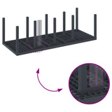 vidaXL Tuin Eettafel Set 11 pcs Antraciet Polypropyleen