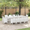 vidaXL Tuin Eettafel Set 11 pcs Antraciet Polypropyleen