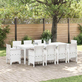 vidaXL Tuin Eettafel Set 11 pcs Antraciet Polypropyleen