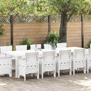vidaXL Tuin Eettafel Set 13 pcs Antraciet Kunststof