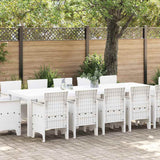 vidaXL Tuin Eettafel Set 13 pcs Antraciet Kunststof