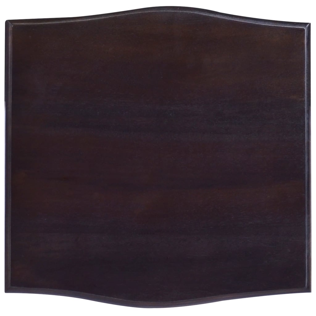 vidaXL Bedside Cabinet 40x40x45 cm Solid Mahogany Wood Light Black
