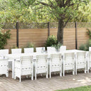 vidaXL Garden Dining Set 15 pcs Anthracite Polyrattan