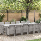 vidaXL Garden Dining Set 15 pcs Anthracite Polyrattan