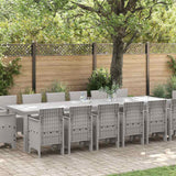 vidaXL Garden Dining Set 15 pcs Anthracite Polyrattan