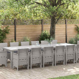 vidaXL Garden Dining Set 15 pcs Anthracite Polyrattan
