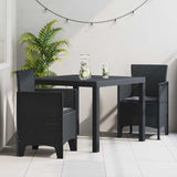 vidaXL Tuin Eettafel Set 5 pcs Antraciet Polypropyleen