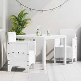 vidaXL Tuin Eettafel Set 5 pcs Antraciet Polypropyleen
