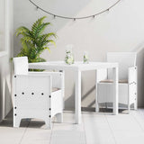 vidaXL Tuin Eettafel Set 5 pcs Antraciet Polypropyleen