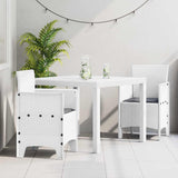 vidaXL Tuin Eettafel Set 5 pcs Antraciet Polypropyleen