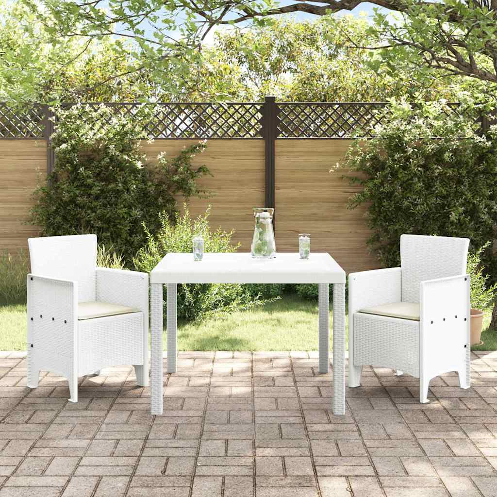 vidaXL Tuin Eettafel Set 5 pcs Antraciet Polypropyleen