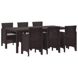 vidaXL Tuin Eettafel Set 9 pcs Antraciet Polypropyleen