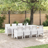 vidaXL Tuin Eettafel Set 11 pcs Antraciet Polypropyleen