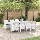 vidaXL Tuin Eettafel Set 11 pcs Antraciet Polypropyleen